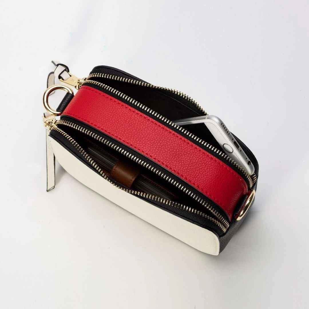 leather cemera box bag