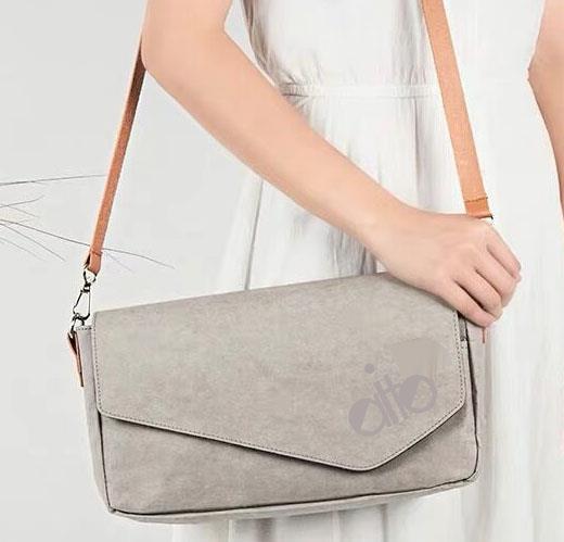 crossbody kraft paper bag