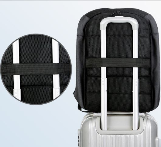 Backpack with nylon webbing