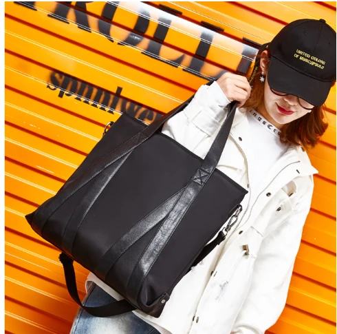 bag with handle and shoulder strap