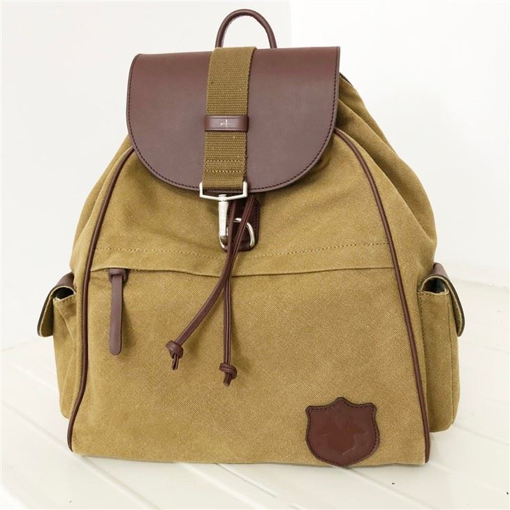 Canvas Leather Rucksack