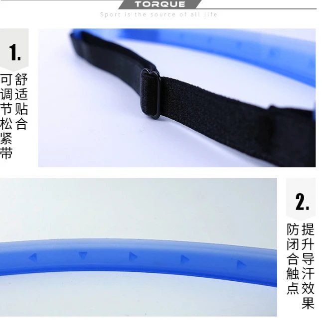 Silicone Sweatband For Fitness Or Sports